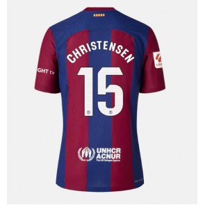 Barcelona Andreas Christensen #15 Replica Home Stadium Shirt for Women 2023-24 Short Sleeve